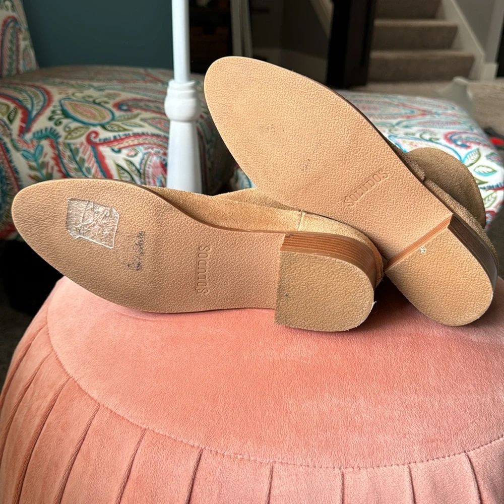 Soludos Venetian Tan Suede Ankle Booties - Picture 9 of 13